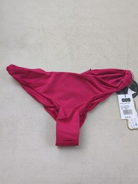 Nicolita Hot Pink Ruched Bikini Bottom